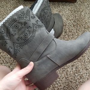 Grey booties